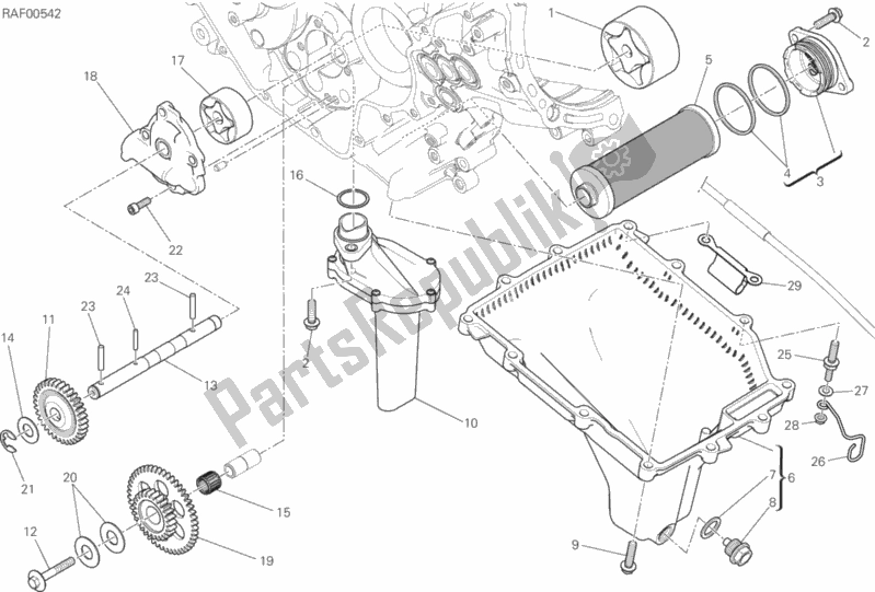 Alle onderdelen voor de Filters En Oliepomp van de Ducati Superbike 959 Panigale ABS Brasil 2019